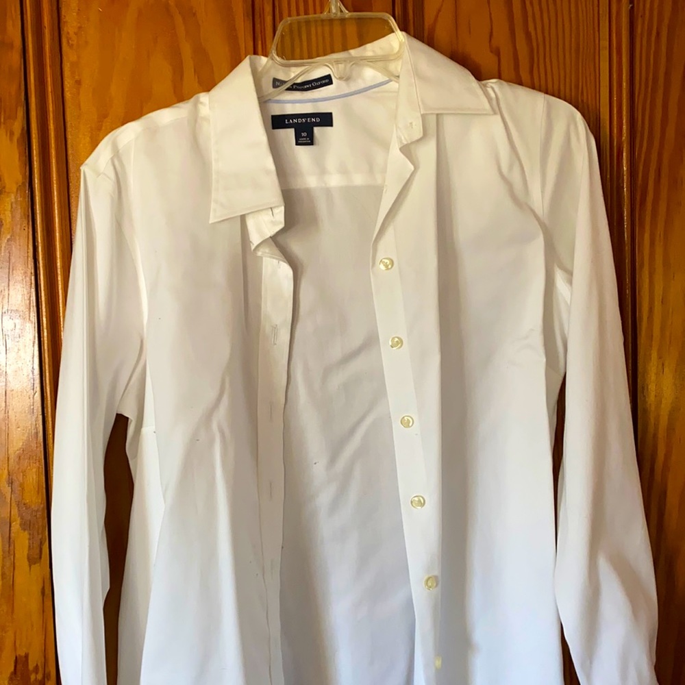 White Cotton Botton Down